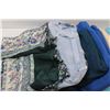 Image 2 : (12 pcs) Bulk Material of Various Patterns & Fabrics w/Zippered Bag - Sizes Undetermined