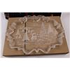 Image 2 : Vintage Walther Glass Frosted Glass Christmas Platter w/Original Box