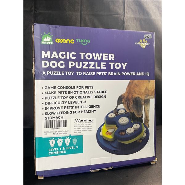 Lot of 1 Magic Tower Dog Puzzle Toy/Slow Feeding Pet Food Toy Bowl - Brand New