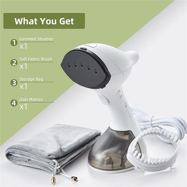 Lot of 1 Youbbwell Handheld Steamer - Garment Steamer for Home/Travel - Brand New Sealed!