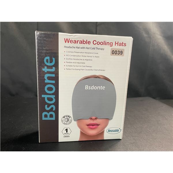 Lot of 1 Wearable Cooling Hat - Headache/Migraine Relief Hat with Hot & Cold Therapy - Brand New!