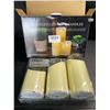 Image 2 : Lot of 1 Box of LED Flameless Mood Candles w/ Remote Control - 3 Sizes Included - Brand New!