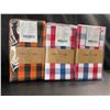 Image 1 : Lot of 3 Multi-Packs of Urban Villa Premium Oversized Napkins/Cloths - 20x20in - 12 pcs per pack!