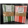 Image 1 : Lot of 2 Multi-Packs of Urban Villa Premium Oversized Napkins/Cloths - 20x20in - 12 pcs per pack!