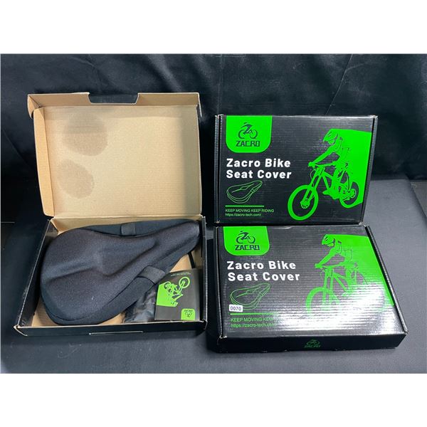 Lot of 3 Zacro Gel Bike Seat Covers - Brand New!