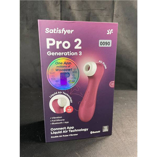 Lot of 1 Satisfyer Pro 2 Generation 3 - Double Air Pulse Vibrator/Sex Toy w/ App Control - Brand New