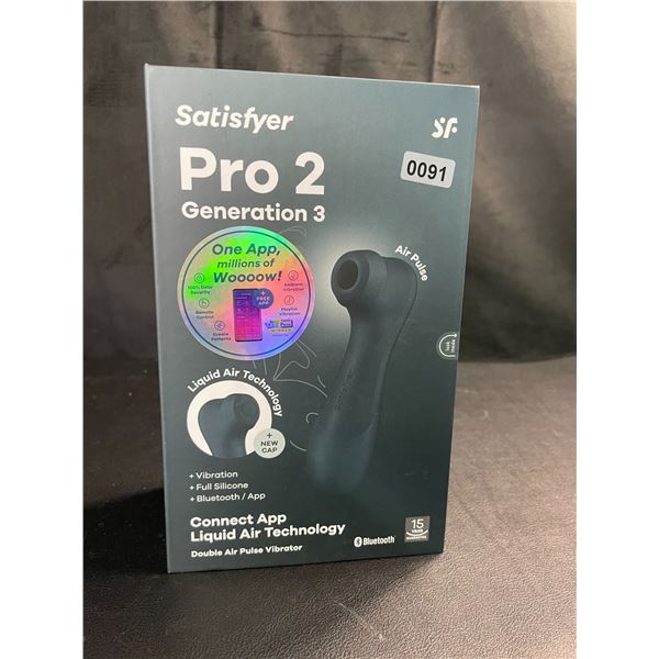 Lot of 1 Satisfyer Pro 2 Generation 3 Air Pulse Sex Toy w/ App Control - Brand New