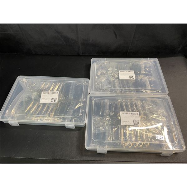 Lot of 3 Multi-Packs of Door/Cabinet Hingers with Screws - 20PCs per pack/10 Pairs