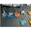 Image 4 : Lot of 3 Packs of Pokemon Keychains - 20PCS/Assorted Pokemon Characters!