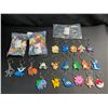 Image 2 : Lot of 3 Packs of Pokemon Keychains - 20PCS/Assorted Pokemon Characters!