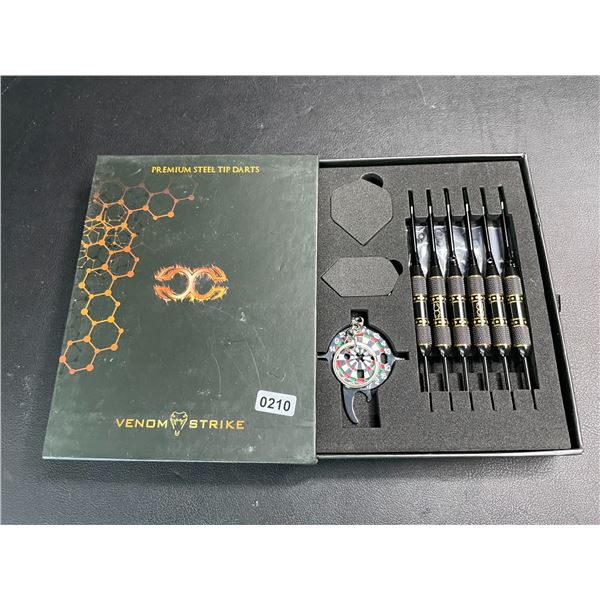 Lot of 1 Set of 6 Venom Strike Premium Steel Tip Darts - Brand New!