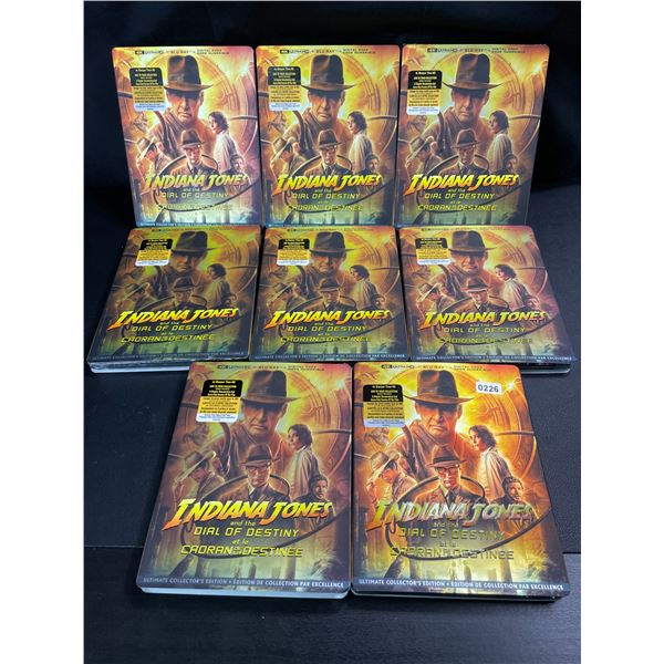 Lot of 8 Indiana Jones and the Dial of Destiny Blu-Ray DVD's - Brand New!