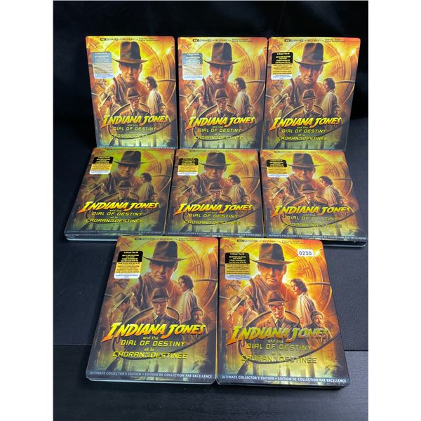 Lot of 8 Indiana Jones and the Dial of Destiny Blu-Ray DVD's - Brand New!