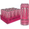 Image 1 : Lot of 1 Case of Monster Energy Ultra Rosa - 12 Cans (473ml) - New Sealed!