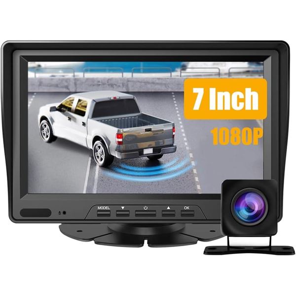 Lot of 1 Cestovet HD 1080P Backup Camera Kit w/ 7-inch Big Screen Monitor - BRAND NEW!