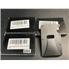 Image 2 : Lot of 3 Mens Slim Metal Minimalist-Style Wallets/Money Clips - Black
