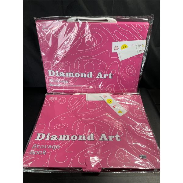 Lot of 2 Diamond Art Storage Books - Brand New - 17.5 x 12.7in