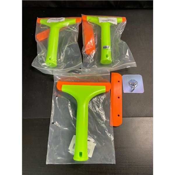 Lot of 3 Window Squeegees with Removable Blade - Brand New
