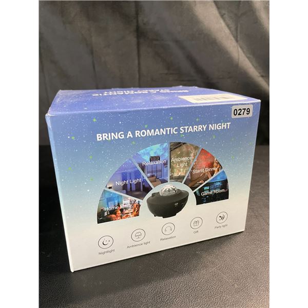 Lot of 1 Star Projector/Star Galaxy Night Light Projector w/ Built-In BT Music Speaker - Brand New!