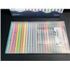 Image 2 : Lot of 2 Multi-Packs of Dual-Tip Highlighter Pens - 24PCS/Colours Per Pack - Brand New!