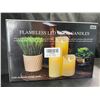 Image 2 : Lot of 1 Box of LED Flameless Mood Candles w/ Remote Control - 3 Sizes Included - Brand New!