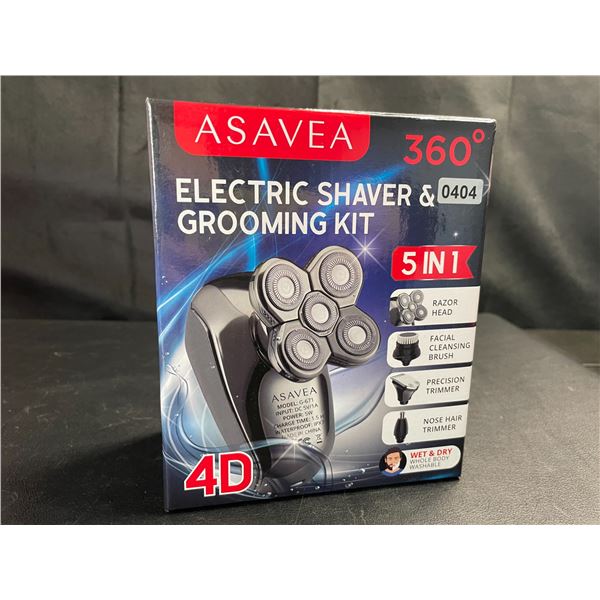 Lot of 1 Asavea 5-in-1 Men's Cordless Electric Shaver & Grooming Kit - Brand New Sealed!