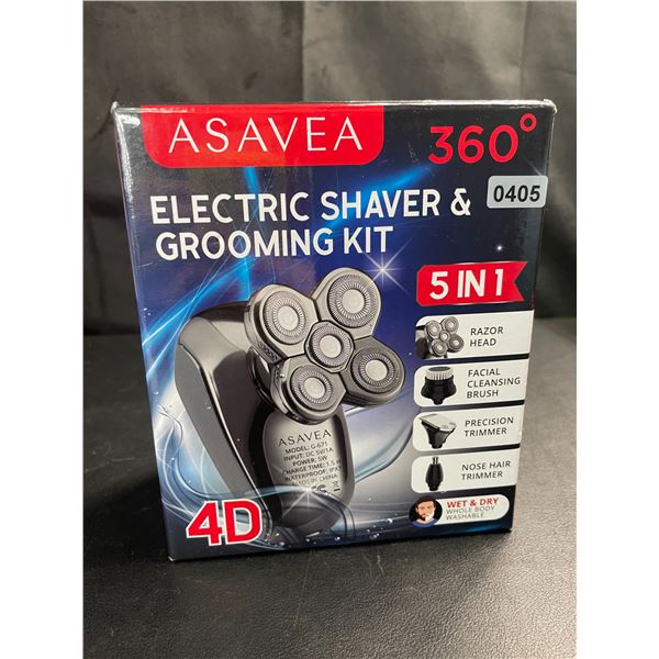 Lot of 1 Asavea 5-in-1 Men's Cordless Electric Shaver & Grooming Kit - Brand New Sealed!