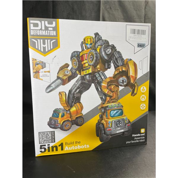 Lot of 1 Transformer Style 5-in-1 Autobot Toy - Brand New!