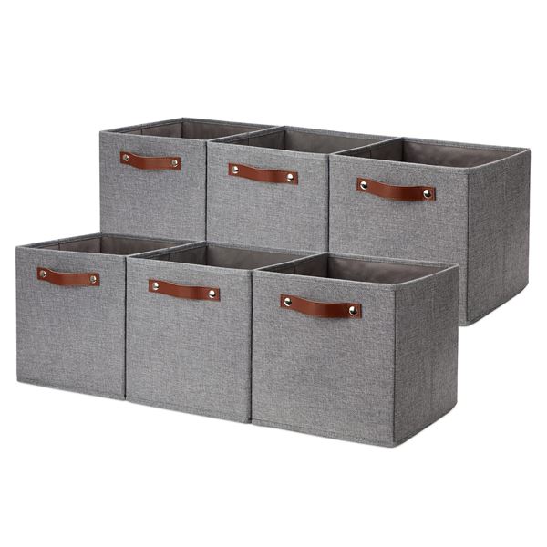 Lot of Dullemelo 11inch Storage Cubes/Collapsible Storage Bins for Organizing - Pack of 6