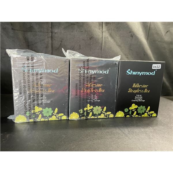 Lot of 3 Boxes of Adhesive Strapless Bras - Push Up - A Cup - Brand New!