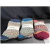 Image 3 : Lot of 2 Multi-Packs of Soft Warm Wool Crew Socks - 5Pairs Per Pack!/10 Total