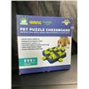 Image 1 : Lot of 1 Pet Puzzle Chessboard Dog Toy/Slow Feeder Dog Toy - Brand New