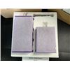 Image 4 : Lot of 2 Boxes of Girimax LED Glass Flameless Candles - Purple & White - 2 per box/4 Total