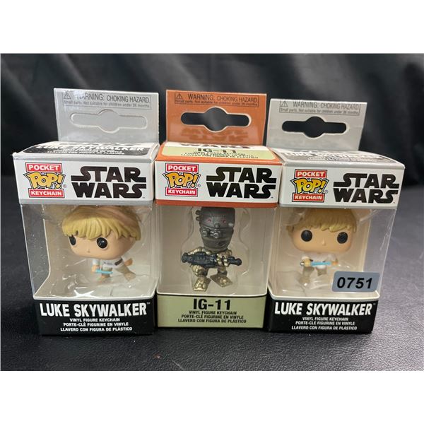 Lot of 3 Pocket Pop! Keychains - Star Wars