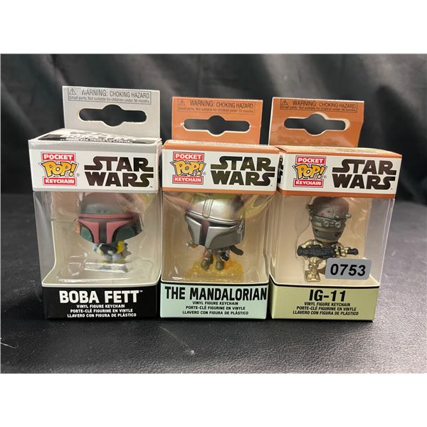 Lot of 3 Pocket Pop! Keychains - Star Wars