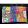 Image 2 : Lot of 1 Rubber Band/Rainbow Loom Crafting Refill Kit - 11900+ PCS