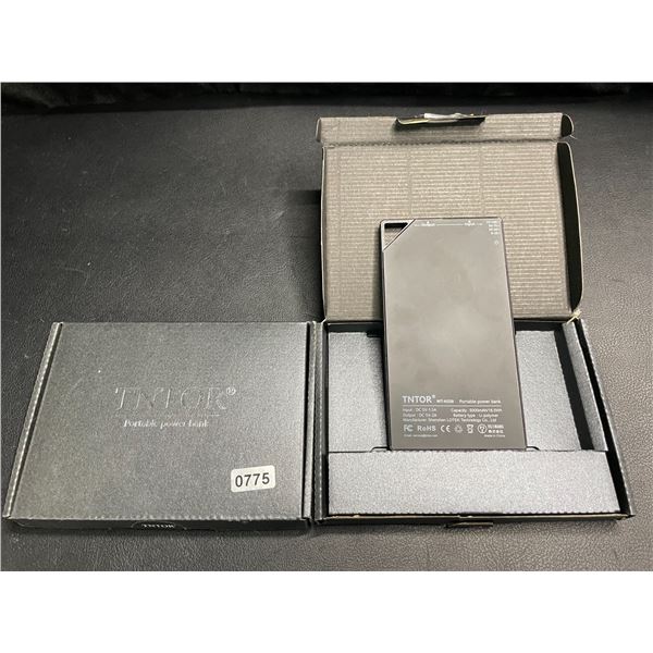 Lot of 2 TNTOR Slim Portable Powerbanks/Portable Chargers - 5000mah - Brand New