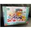 Image 1 : Lot of 1 Barbecue Grill Toy Food Play Set - w/ Light & Sound Effects - Brand New