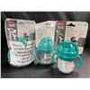 Image 1 : Lot of 3 Oxo Tot Transition Straw Cups for Infants - 4+months - Brand New