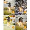 Image 2 : Lot of 1 Box of Outdoor Patio String Lights - Long 60FT Length - Edison Shatterproof Bulbs