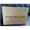 Image 3 : Lot of 1 Box of Outdoor Patio String Lights - Long 60FT Length - Edison Shatterproof Bulbs
