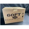 Image 4 : Lot of 1 Box of Outdoor Patio String Lights - Long 60FT Length - Edison Shatterproof Bulbs