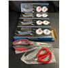 Image 1 : Lot of 4 Boxes of BlizeTec Poultry Shears & Seafood Scissors - 2 Pairs Per Box/8 Total - Brand New