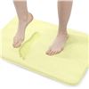 Image 1 : Lot of 1 Walansee Memory Foam Non-Slip Absorbent Bath Mat - Large 24x42inch - Yellow - Brand New