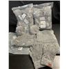 Image 1 : Lot of 3 Sets of Ultra-Soft Fluffy Winter Hat, Gloves, and Scarf Sets - Grey - Brand New