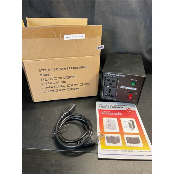 Lot of 1 Step-Up & Down Transformer - 200W - 220V-110V - BRAND NEW!!