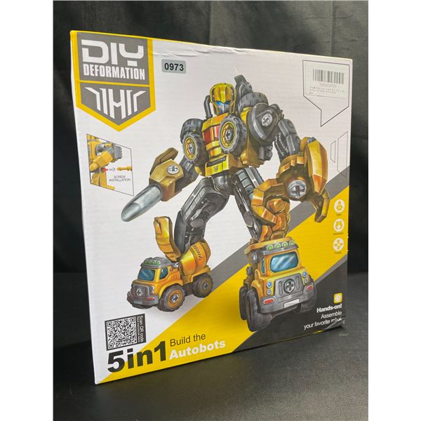 Lot of 1 Transformer Style 5-in-1 Autobot Toy - Brand New!