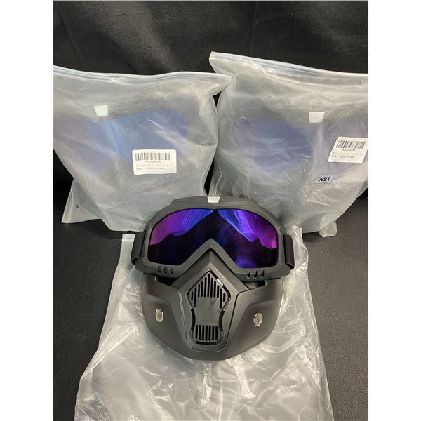 Lot of 3 Paintball/Airsoft Masks - Brand New