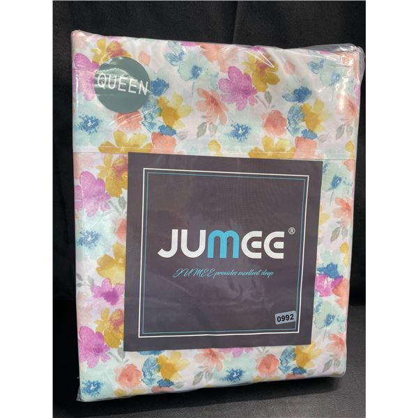 Lot of 1 Jumee Deep-Pocket 4PC Queen Size Sheet Set - Brand New