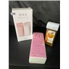 Image 1 : Lot of 1 Waxing Kit - Heated Roll-On Wax Warmer Kit w/ Applicator Sheets & Wax - Brand New!